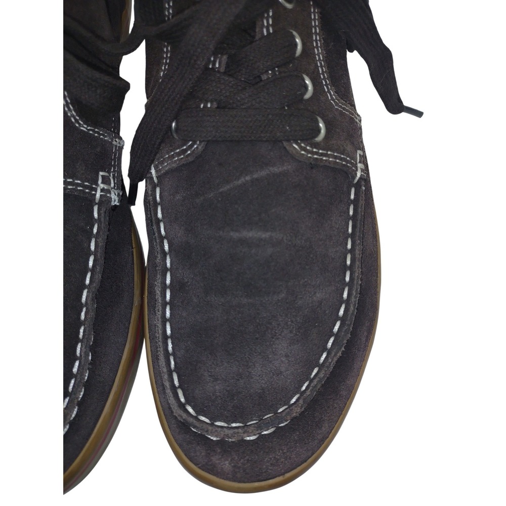 Cole Haan Dominick Boat Shoes Brown Suede Nike Air Sole Mens 13M Moc Toe C09680 - Picture 11 of 12